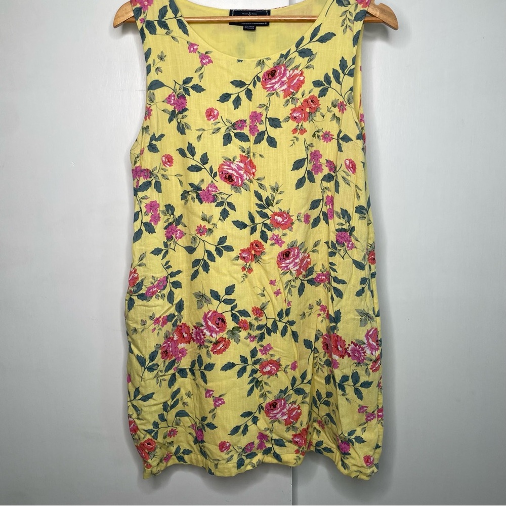 Kiel James Patrick Yellow floral Dress M